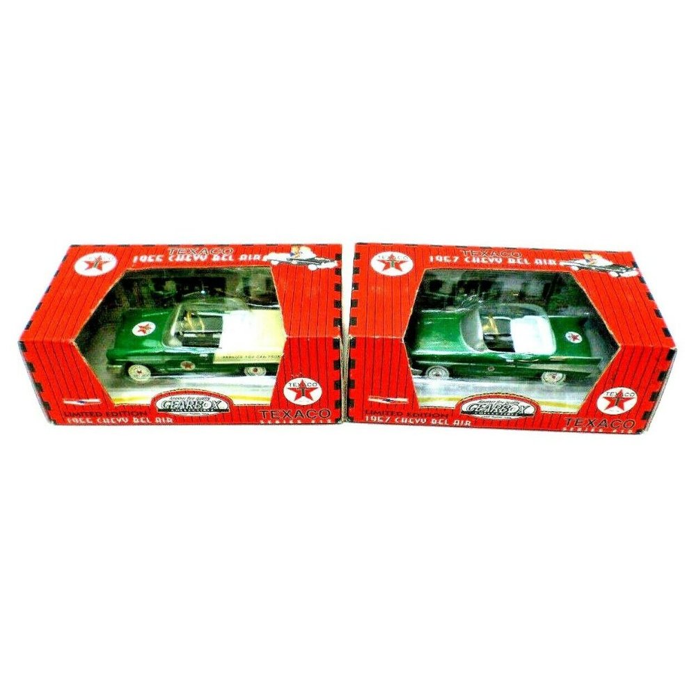 1997 Gearbox Texaco 1955 1957 Chevy Bel Air Die-cast (Lot of 2) Limit Edition G7